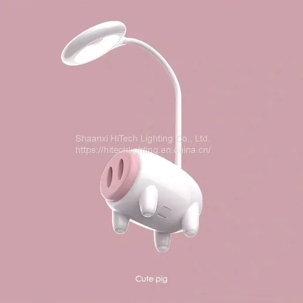 Led Cartoon Desk Lamp Eye Protection Rechargeable Night Light Home Touch Lamp photo-2