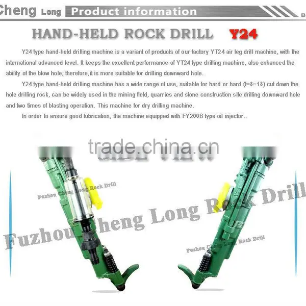 Mining Machinery Y24 Hand Held Rock Drill for Sale