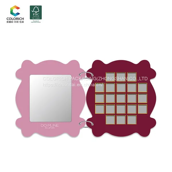 Empty Eyeshadow Palette Custom High Pigment Makeup Pan Packaging Magnetic Paper Palette Empty Eyeshadow Palette photo-3