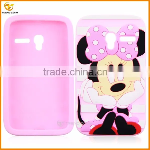 3d Cartoon Thick Silicon Shockproof Cover for Alcatel One Touch Pixi 3 3.5 4009d photo-2