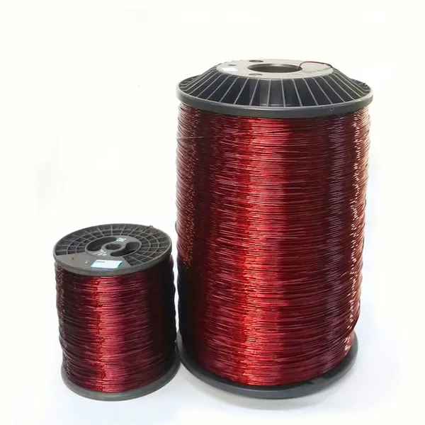 Factory Supplied 200 Class Round Aluminum Electrical Wires Flat Magnet Wire With Enameled Aluminum for Motor Transformer photo-6