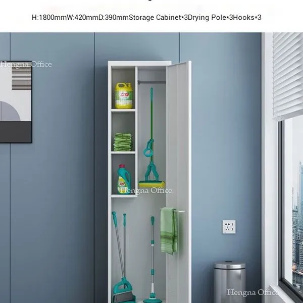Stainless Steel Cleaning Supplies Cabinet With 304 Grade Steel & Waterproof Construction -Bulk Price Exporter photo-4