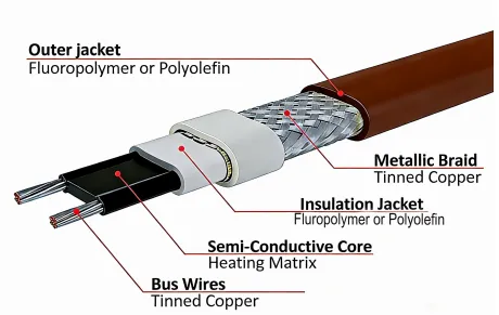 Zwk Self-Regulating Heating Cable for Industrial Process Maintenance Applications-Iecex and EAC Certifed photo-5