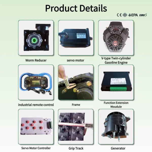Rvigorun MTSK1000 Remote Control Flair Mower High-Efficiency 1000mm Working Width Mulcher Machine for Forest photo-3