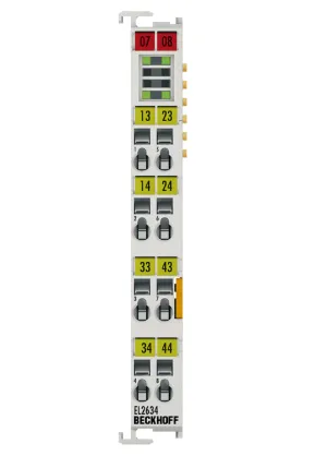 BECKHOFF EL2634 EtherCAT 4-Channel Relay Output Terminal 250V AC 30V DC 4A Industrial I/O Module photo-3
