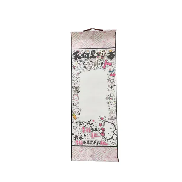 Xuan Paper Art Paper Hand Scroll Song Brocade Framed Brocade Box Set With Pink Color or Sky Blue Color Student Graduate Gift Set photo-2