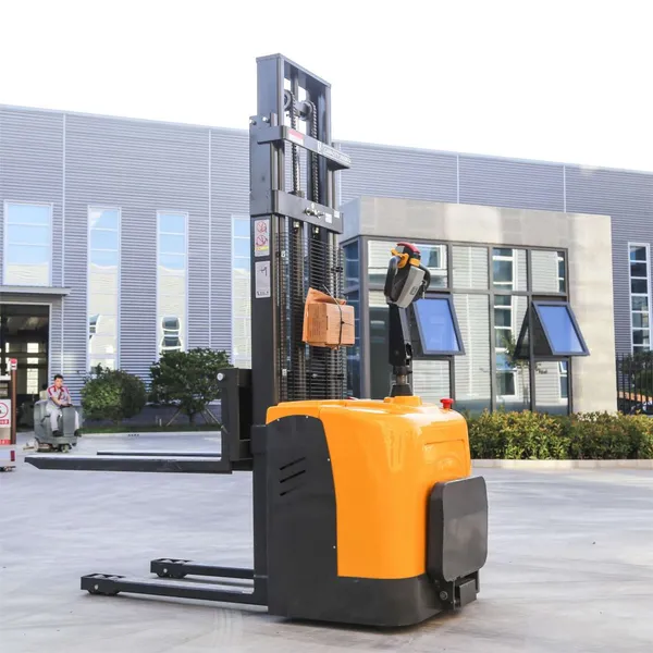 Full Electric Pallet Portable Stacker Forklift Hand 1000kg Self Lift Stacker All Terrain 2ton Electric Stacker 4 Meter photo-5