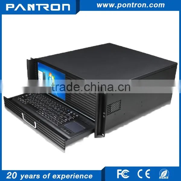 19'' rack mount 4U height Industrial Workstation with industrial Switching Power Supply and Touchpad