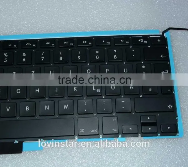 Germany Keyboard Replacement LED Backlight For Macbook Pro A1286 2008-2012 photo-4