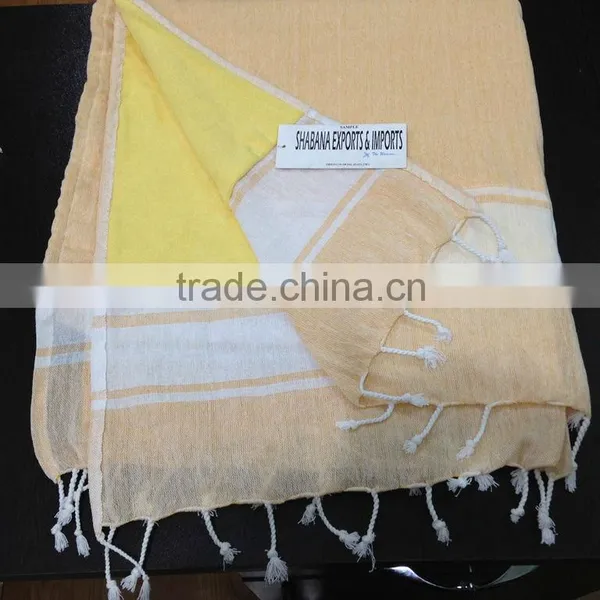 High Quality Fouta With Terry Pestemal Turkish Towel photo-5