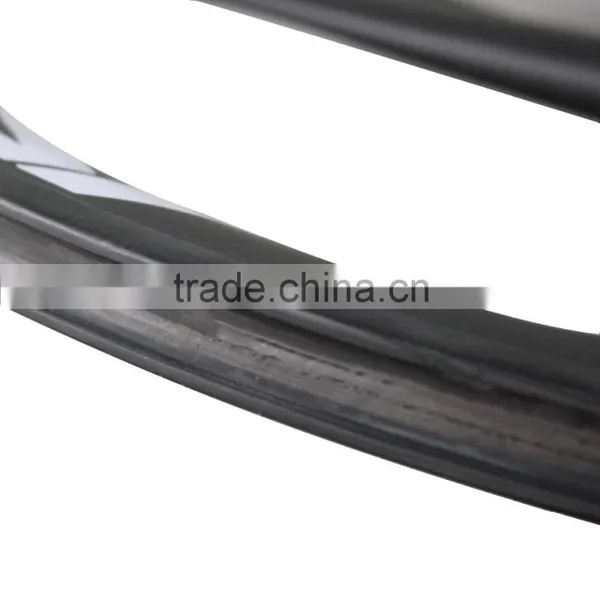 2016 700C Front 3 Spokes Clincher 3s Wheels Rear Carbon Clincher Disc Wheelset DC-01 3K Matt Fit for TT Bike photo-4