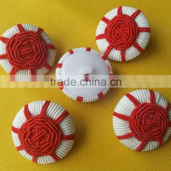 High Fashion Cord Braided Fabric Covered Button For Ladies --- F1536 photo-4