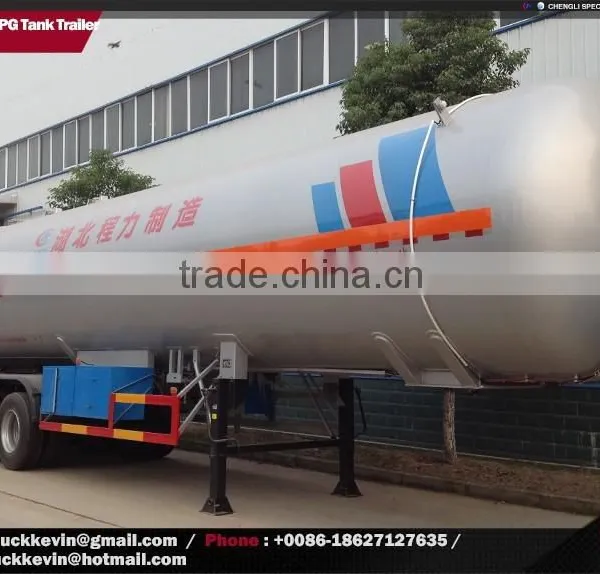 3 Axles 50m3 LPG Gas Tank Trailer photo-3