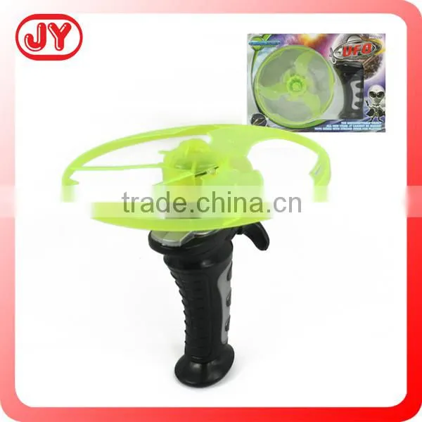 Pull string flying toy frisbees for kids