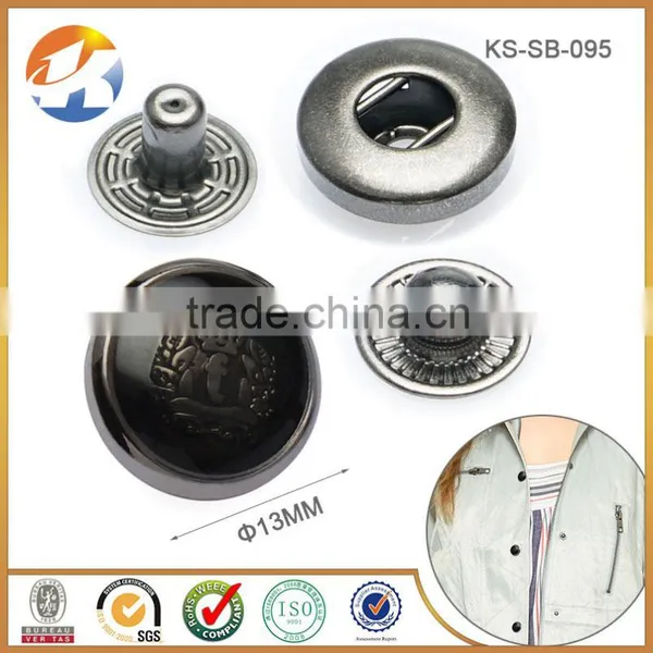 13 mm Leather Jacket Spring Snap Buttons