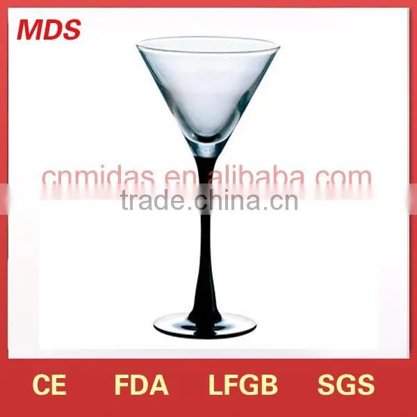 Handmade stemware frosted cocktail glass