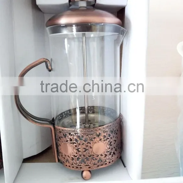 Borosilicate Glass French Press Stainless Steel Coffee Press in Coffee&tea Sets photo-2