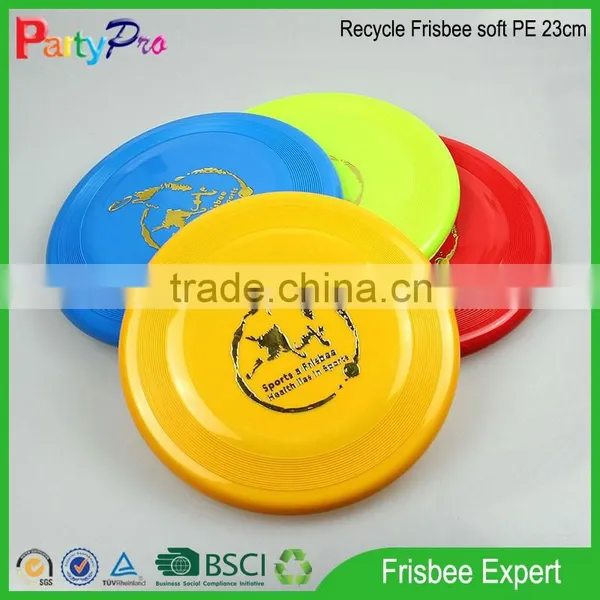 Philippines Market 2015 BSCI Factory Cat Toys for Kids Soft PE 23cm Dia Plastic Frisbee for Sales photo-3
