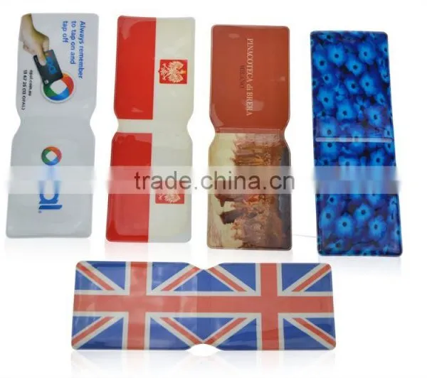 Cheap Transparent PVC Plastic Business Folding Card Holder Wholesale photo-3