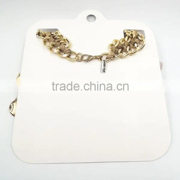 Delicate Bib Necklace Gold Statement Snake Chain Necklace photo-2