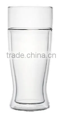 Clean Double Wall Practical Beer Mug Glass photo-2