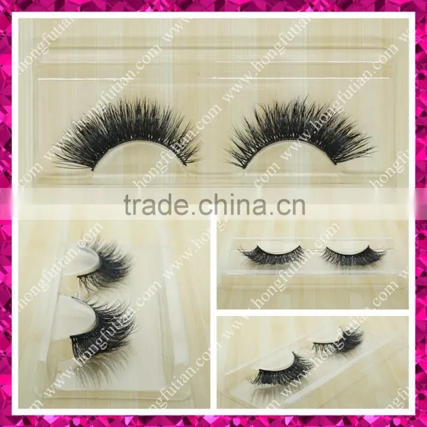 2016 Fashionable 100% Real 3D Mink Eyelashes ; Custom Eyelash Packaging