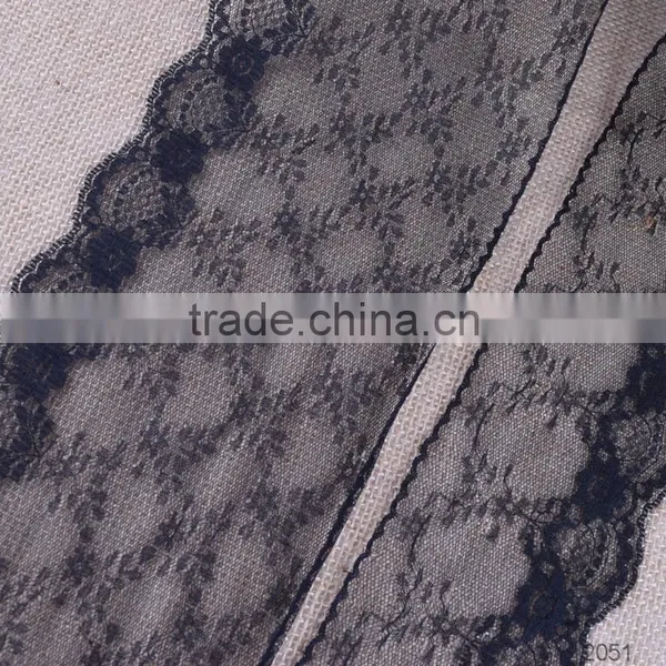 Scalloped Net Lace Trim White Wholesale