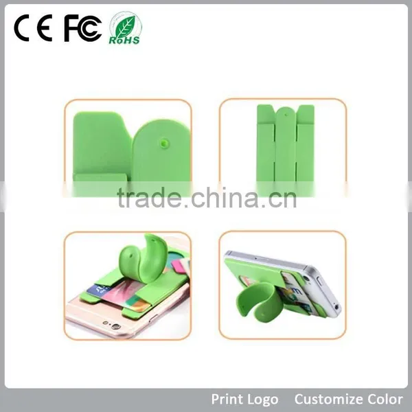 Cell Phone Credit Card Holder, Silicone Mobile Phone Card Holder, Magnetic Phone Holder photo-6