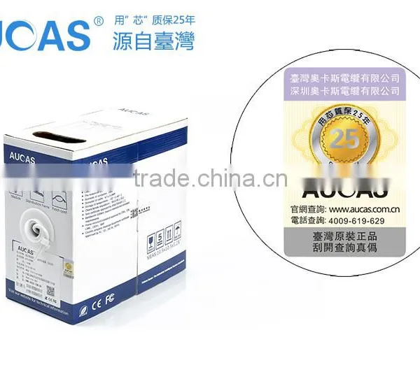 Best Selling 305m 100m ROHS Computer Outdoor UTP White Cat5e Ethernet Cable photo-2