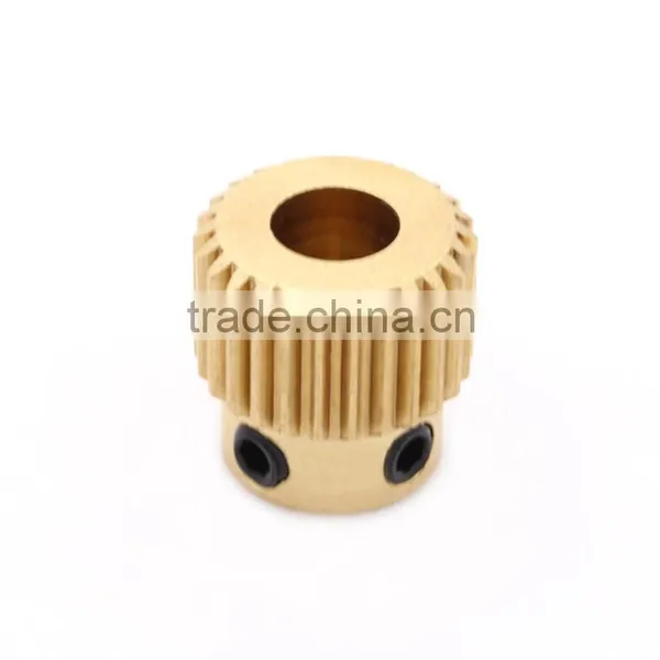 New Arrival!!! DIY 3D Printer Reprap Prusa i3 Extrusion Wheel Special Brass Wire Feed Wheel 3d Printer Extruder Driving Gear photo-5
