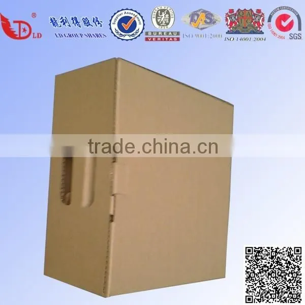 Water -Proof,Recycle Eco-friendly Paper Material Carton Box Corrugated Box With Handle photo-6