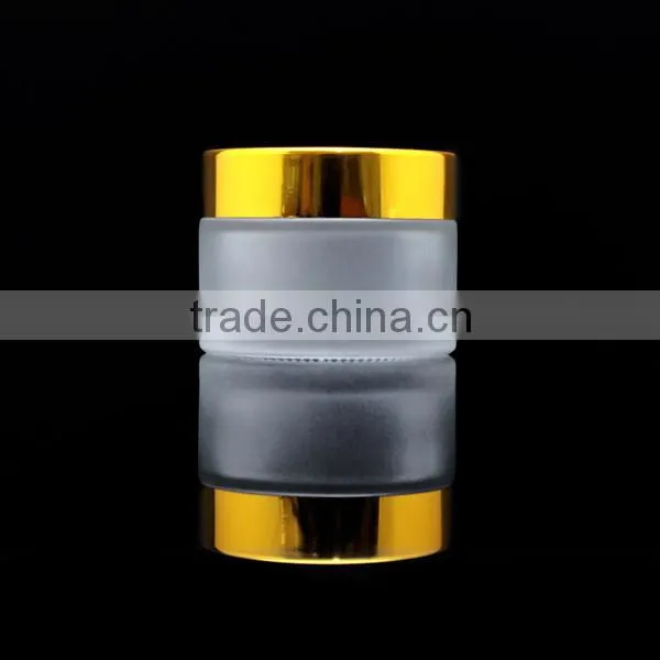 50g Empty Cosmetic Glass Jar Glass Bottle With Aluminum Black Cap photo-5