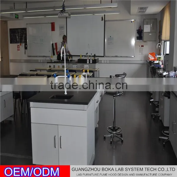 C Frame Steel Wood Wall Bench for Laboratory photo-3
