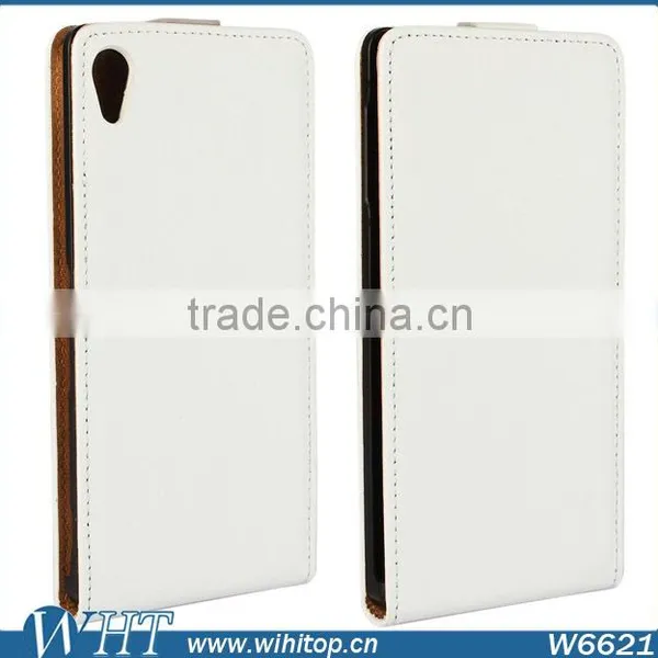 Fancy Cell Phone Case Magnetic PU Leather Vertical Flip Case for Sony Xperia Z4 photo-3