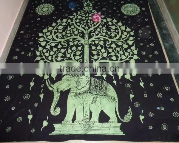 Elephant Tree of Life Bedsheets Tapestry New photo-5