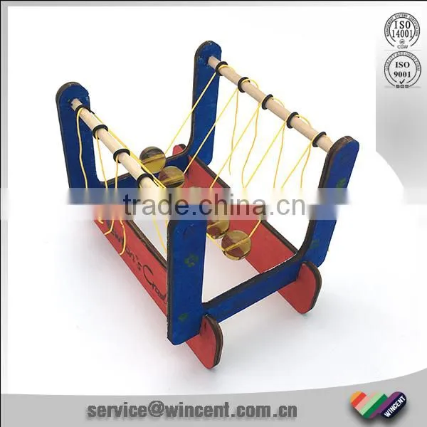 Educational School Lesson Use Wooden Base Newton's Cradle photo-2
