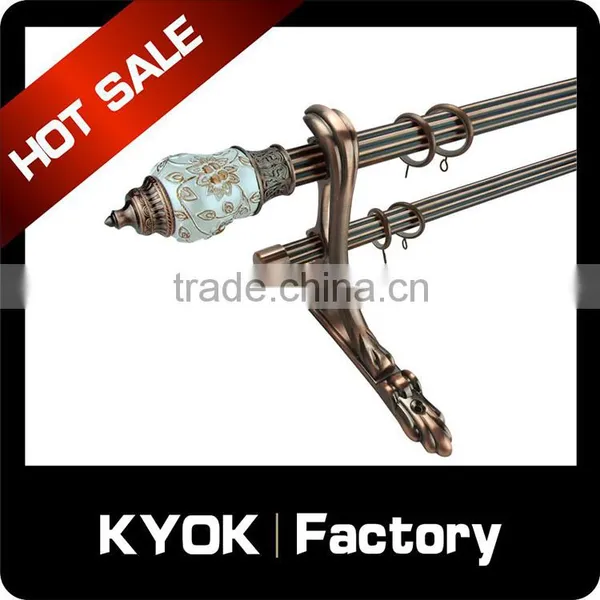 KYOK High Quality Cheapest Curtain Rod Bracket , Double Curtain Bracket photo-5