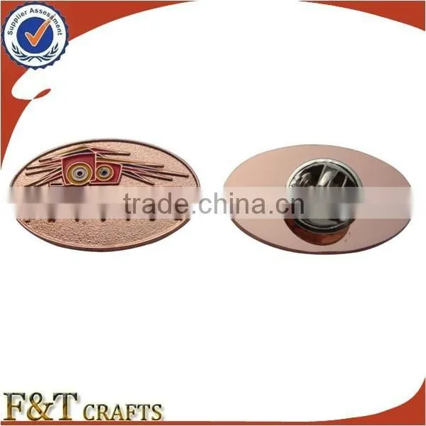 Custom Shaped 3D Gold Die Cast Metal Badge photo-6