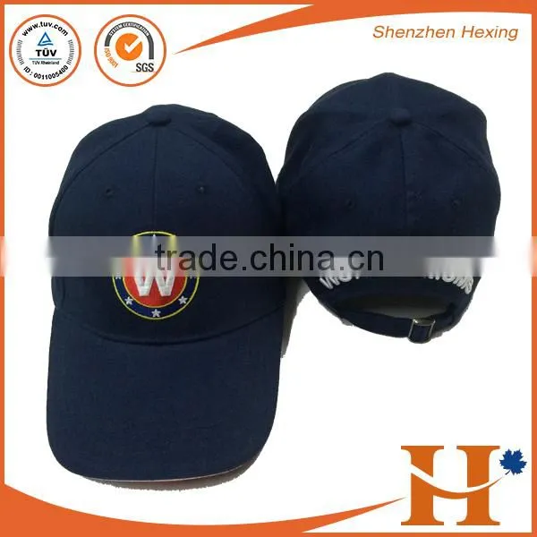 2016 Blue Canvas Woven Label 5 Panel Strap Back Cap photo-4