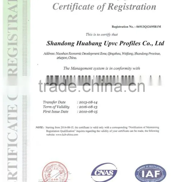 Manufacturers in China Upvc Profile 62 Casement Series photo-5