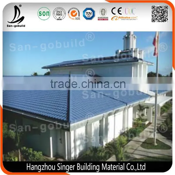 Zhejiang Roofing Materials Factory High Quality Stone Coated Metal Roof Tile photo-6