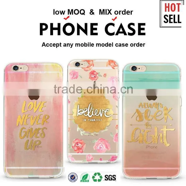 Custom Printing Phone Case for IPhone 5 6 6s Plus, Transparent Mobile Phone Cover for Samsung Galaxy s6 s7 Edge j7 Quality Choice M
