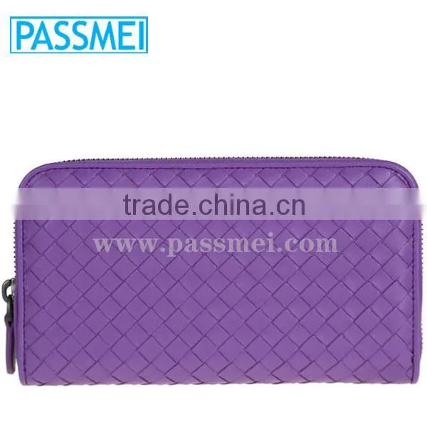 Wholesale Fashion Brand Folding Genuine Women Leather Wallet For Lady