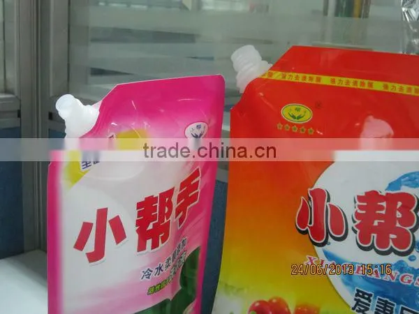 Liquid Detergent Pouch Stand Up Spout Pouch