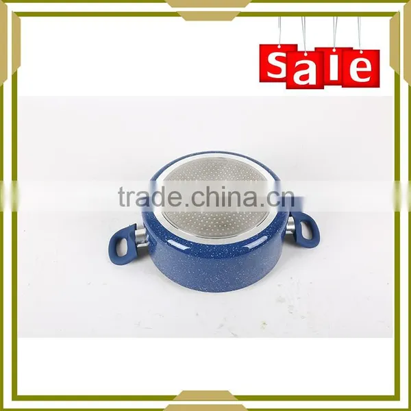 Pressed Aluminium Non Stick Metallic Coating Soup Pan photo-2