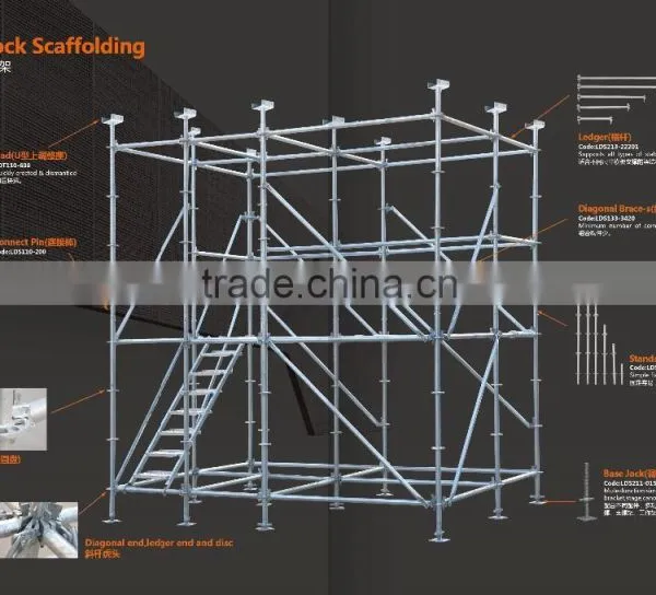 High Quality Steel Ringlock Scaffolding for Working Platform or Support System photo-4