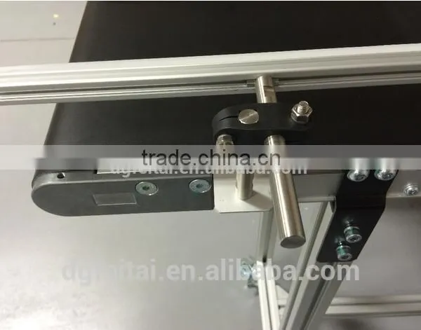 Mini Antistatic Monoclinic ESD Rubber Mat Belt Conveyor With Aluminum Frame photo-3