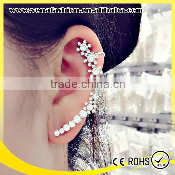 Mix Colors 26K Plated Gold Wrap Clip Ear Cuff Earrings photo-2