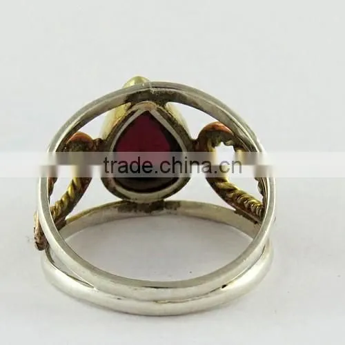 Deep Red Colour !! Red Garnet 925 Sterling Silver Ring, Silver Jewelry, Gemstone Silver Jewelry photo-4