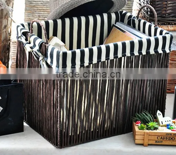 Cheap Handmade Baskets Corn Husk Basket Simple Convient Weaving Storage Basket photo-6